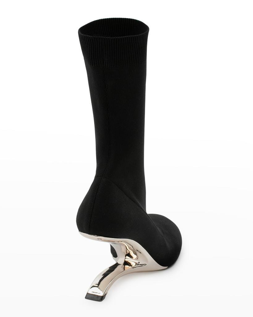 商品Alexander McQueen|Arc Architectural-Heel Sock Booties,价格¥9708,第5张图片详细描述