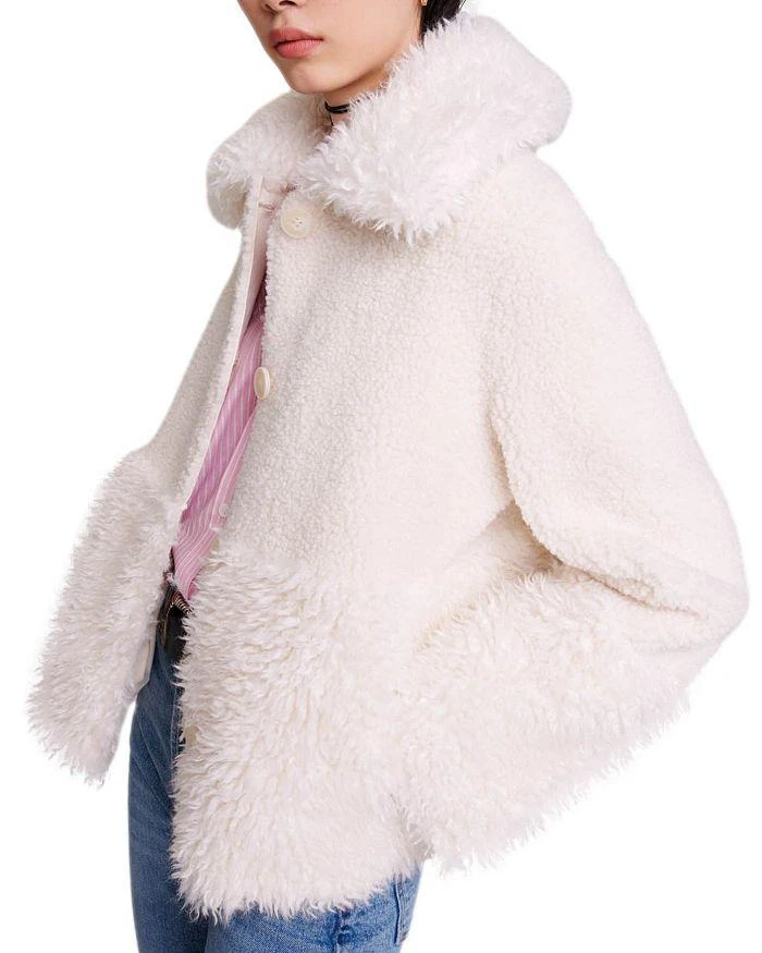 商品Maje|Gipette Faux Fur Coat,价格¥4451,第4张图片详细描述