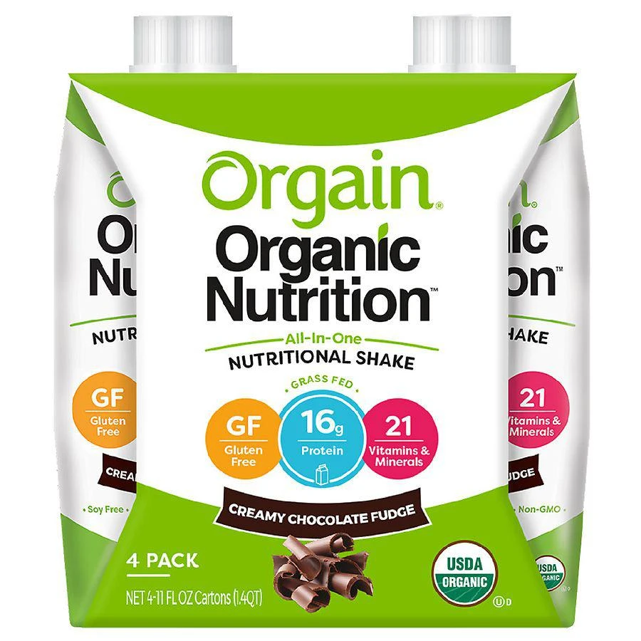 商品Orgain|Organic Nutrition All-In-One Nutritional Shake Creamy Chocolate Fudge,价格¥108,第1张图片