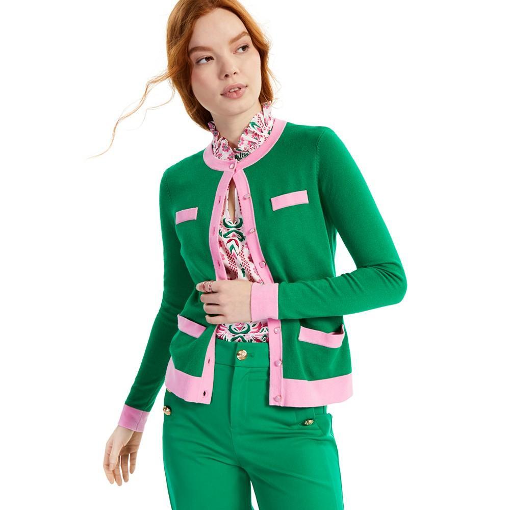 商品Charter Club|Colorblocked Cardigan, Created for Macy's,价格¥259,第3张图片详细描述