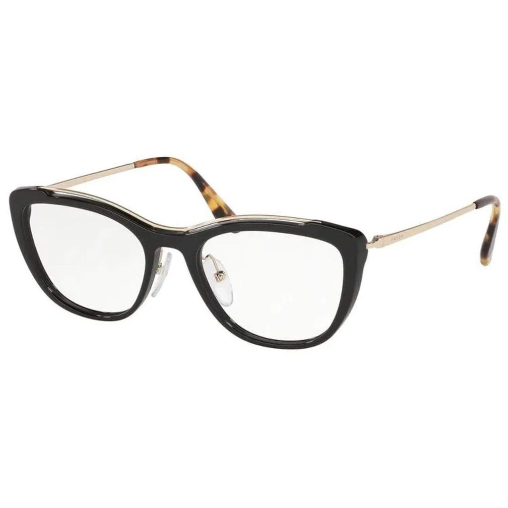 商品Prada|Prada Women's Eyeglasses - Black Cat Eye Full-Rim Frame | PRADA 0PR04VV 1AB1O153,价格¥806,第1张图片