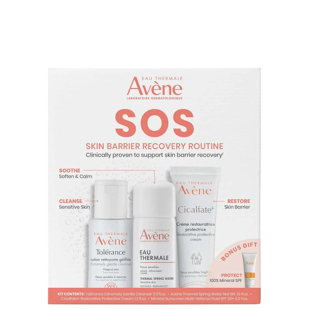 商品Avene|Avène SOS Skin Barrier Recovery Routine 192ml,价格¥399,第1张图片