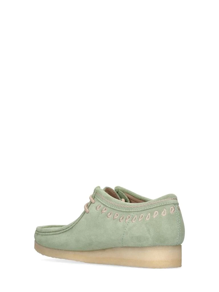 商品Clarks|30mm Wallabee Leather Lace-up Shoes,价格¥808,第3张图片详细描述