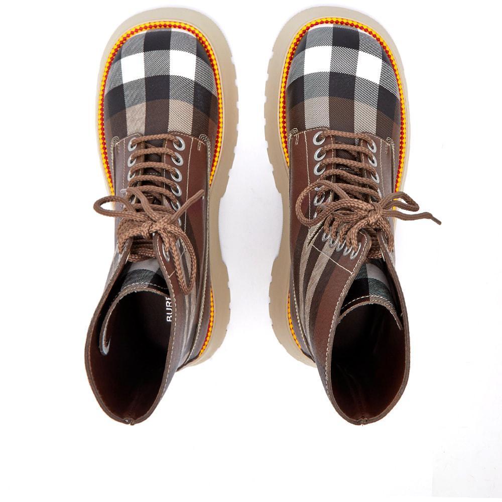 商品Burberry|Burberry Checked Mason Boot,价格¥7730,第7张图片详细描述