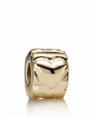 商品PANDORA|Moments Collection 14K Gold Heart Clip,价格¥2041,第1张图片详细描述