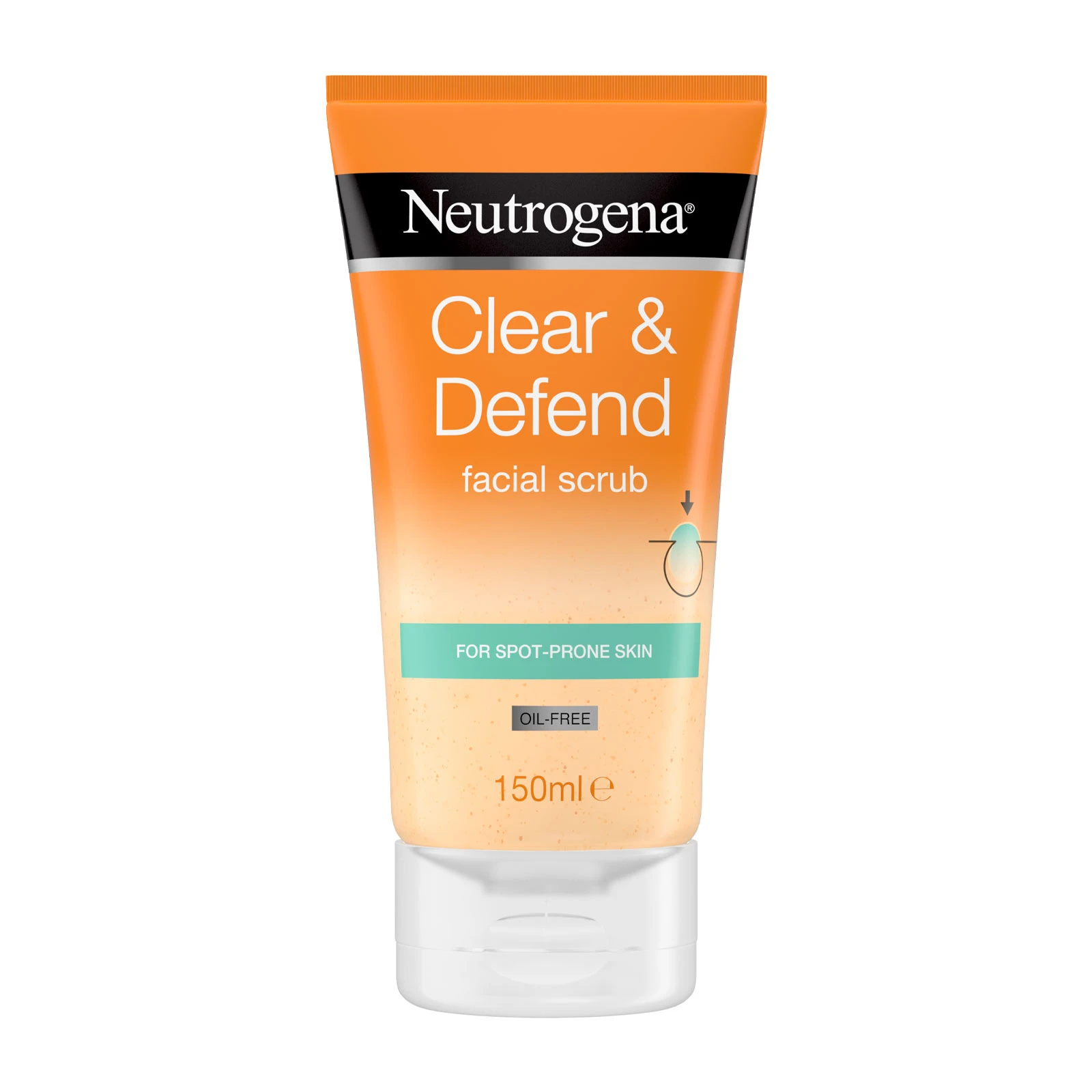 商品Neutrogena|Neutrogena 露得清 Clear & Defend 面部净肤磨砂膏 150ml,价格¥63,第1张图片