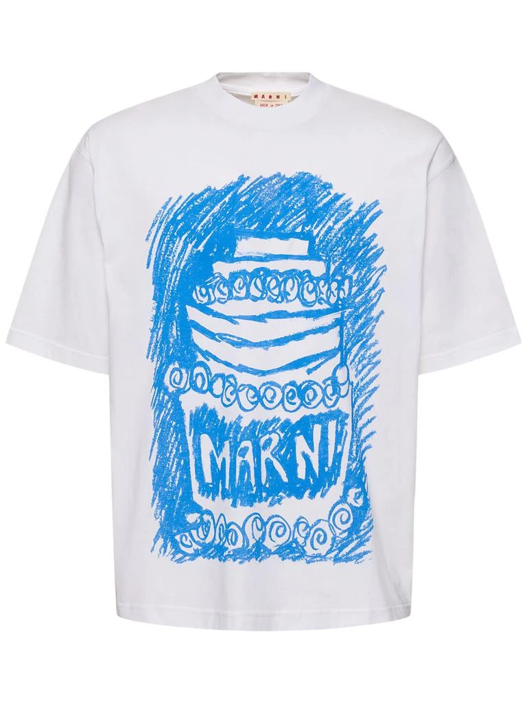 商品Marni|Blue Cake Jersey T-shirt,价格¥1663,第1张图片