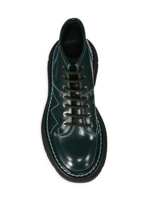 商品Alexander McQueen|Tread Leather Lace-Up Boots,价格¥1727,第5张图片详细描述