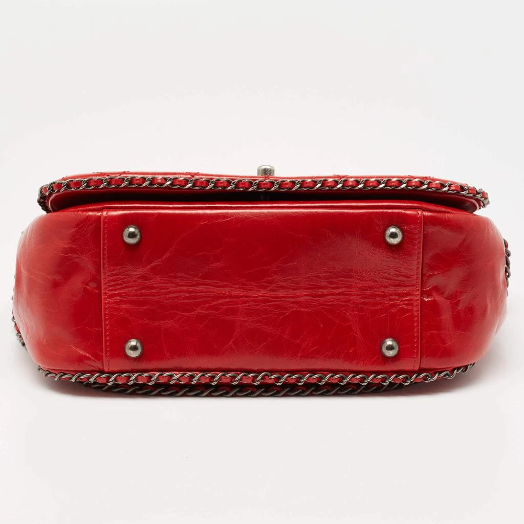 Chanel Red Leather Chain Around Flap Shoulder Bag 商品
