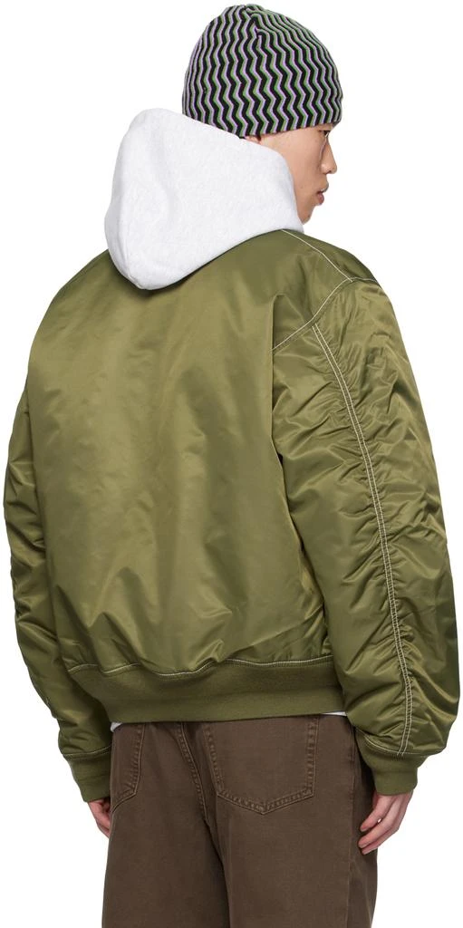 商品STUSSY|Khaki Built Reversible Bomber Jacket,价格¥2280,第3张图片详细描述