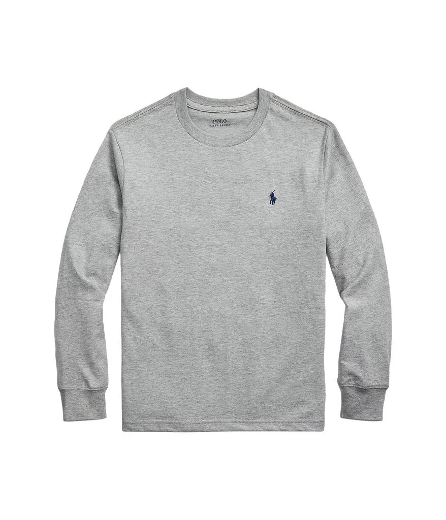 商品Ralph Lauren|Cotton Jersey Long Sleeve Tee (Big Kids),价格¥258,第1张图片