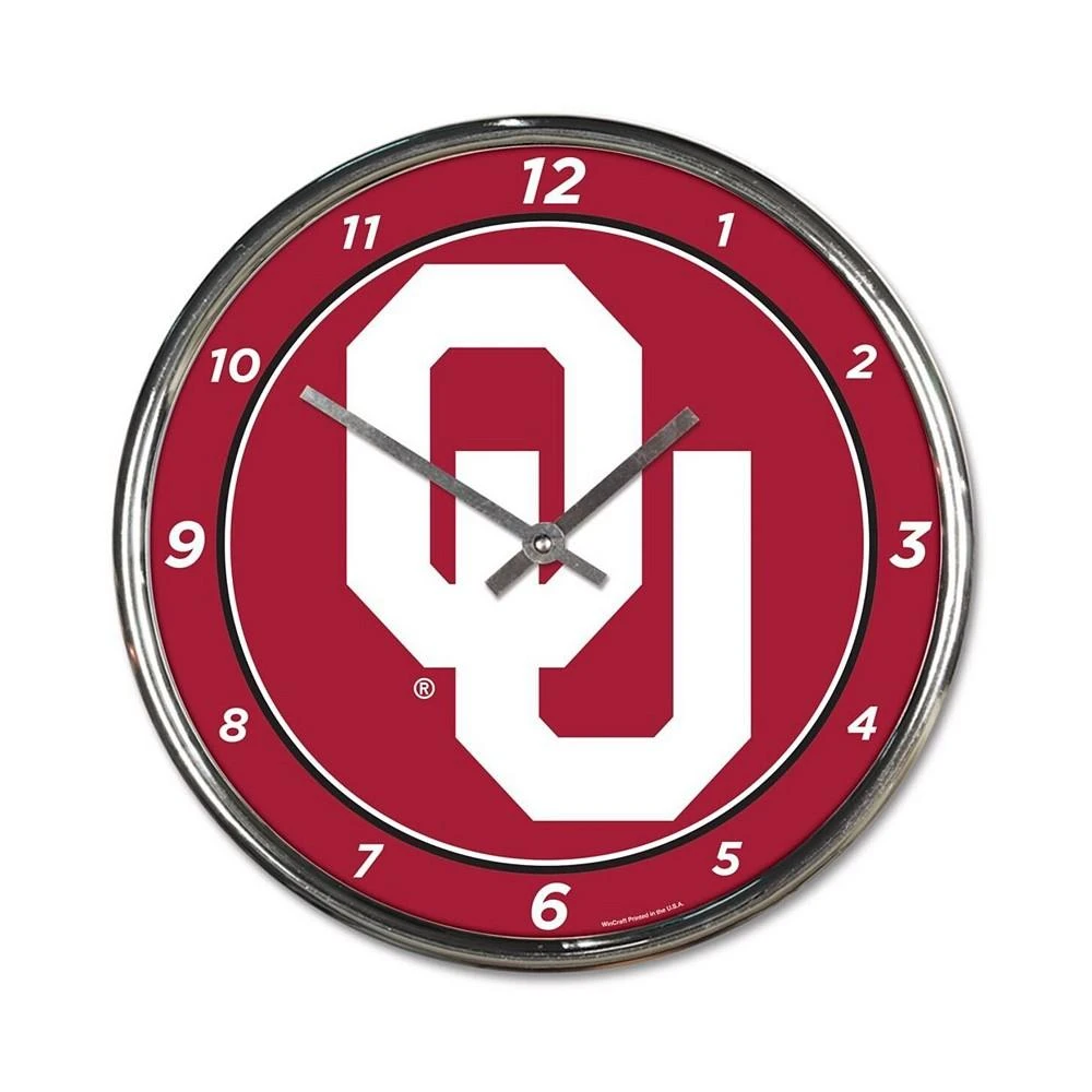 商品Wincraft|Oklahoma Sooners Chrome Wall Clock,价格¥261,第1张图片