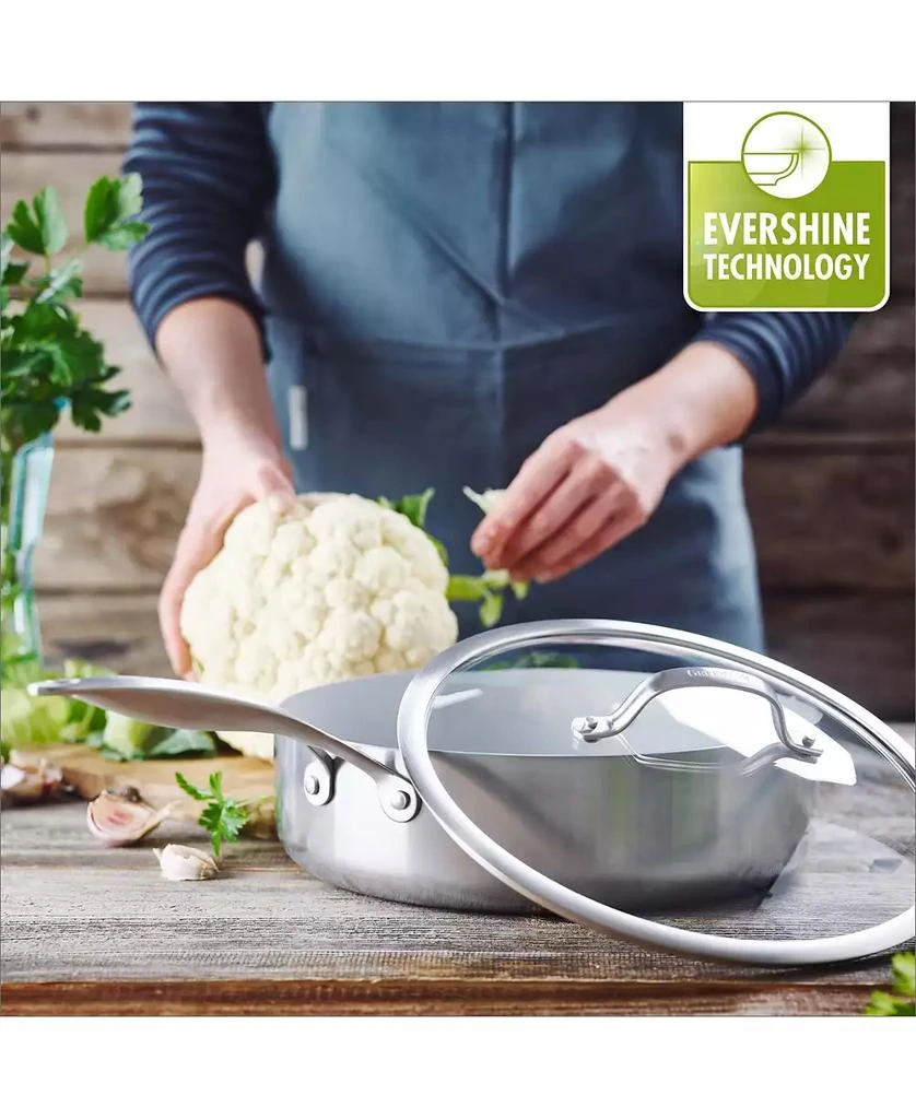 商品Greenpan|Venice Pro Stainless Steel 5-Qt. Ceramic Nonstick Covered Saute Pan,价格¥1265,第2张图片详细描述