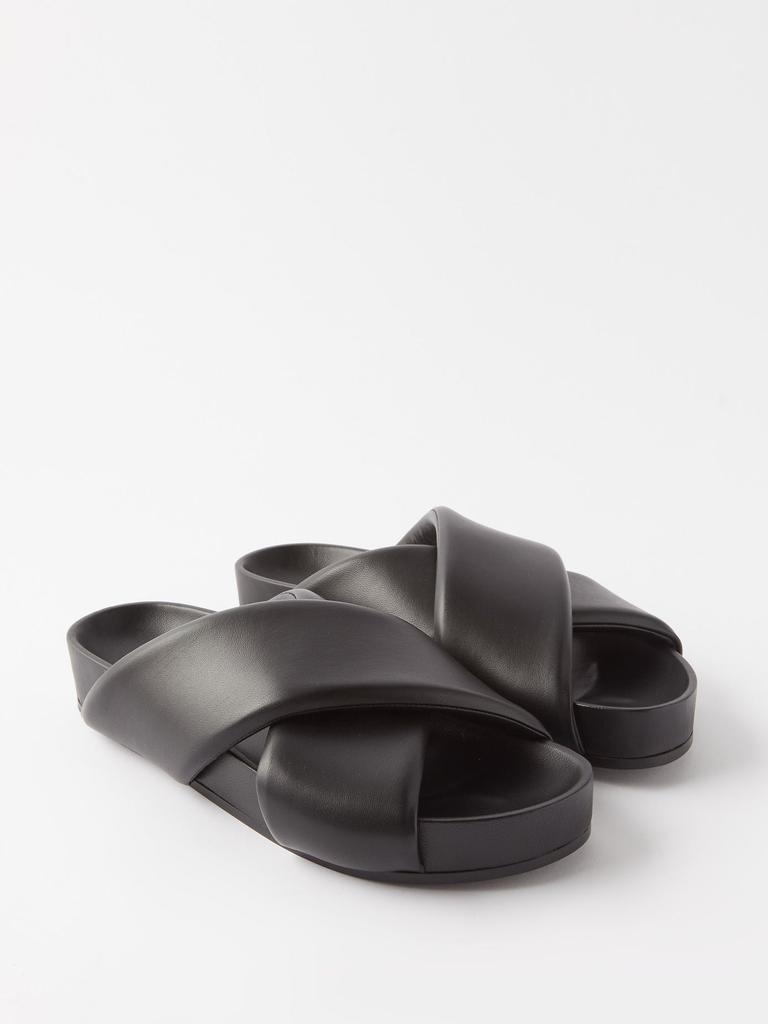 商品Jil Sander|Padded leather platform slides,价格¥3618,第7张图片详细描述