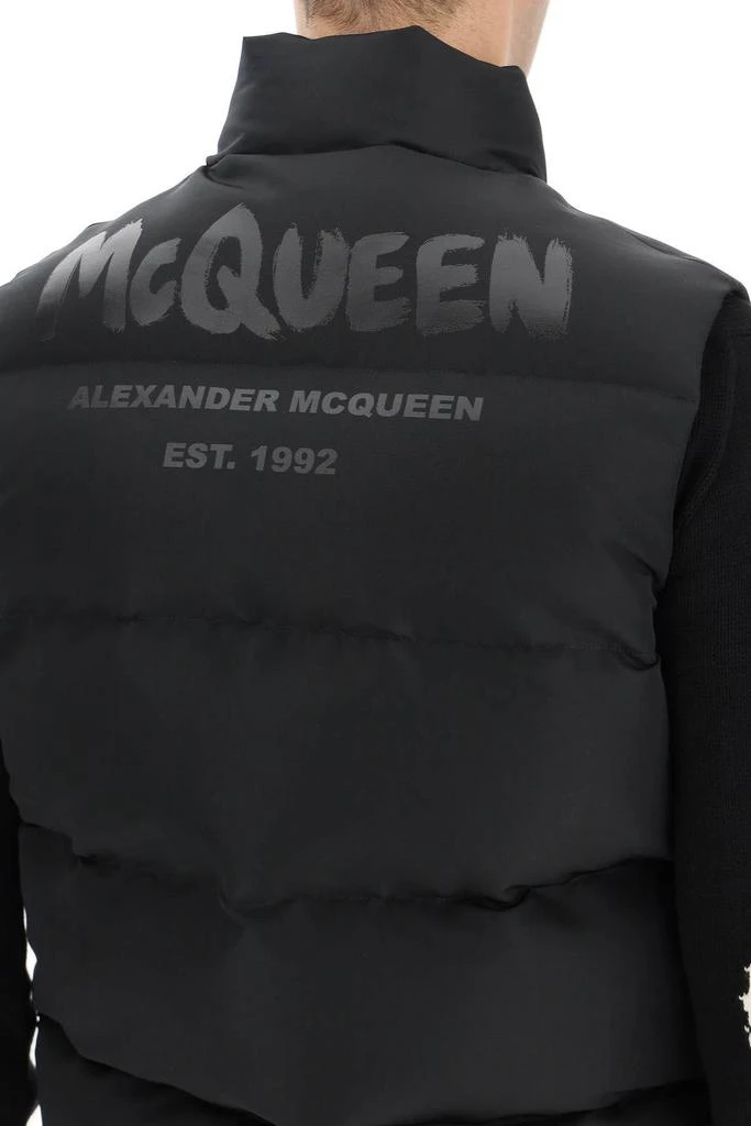 商品Alexander McQueen|DOWN VEST WITH GRAFFITI LOGO,价格¥5804,第5张图片详细描述