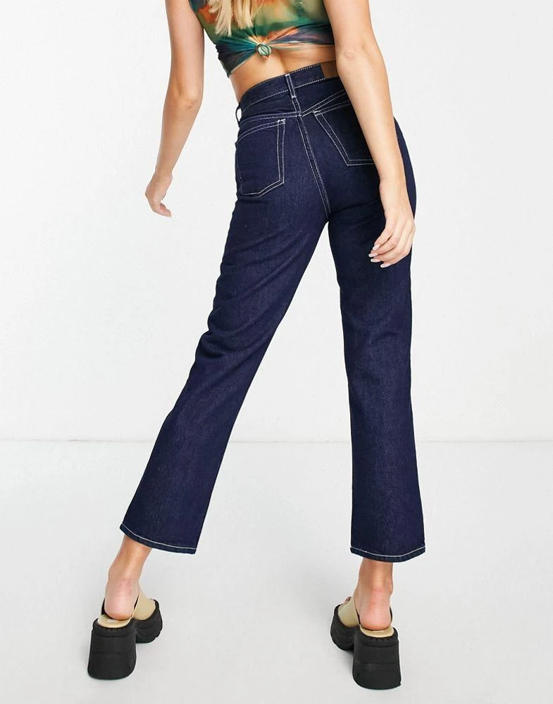 商品Topshop|Topshop Editor jeans in raw indigo,价格¥273,第4张图片详细描述