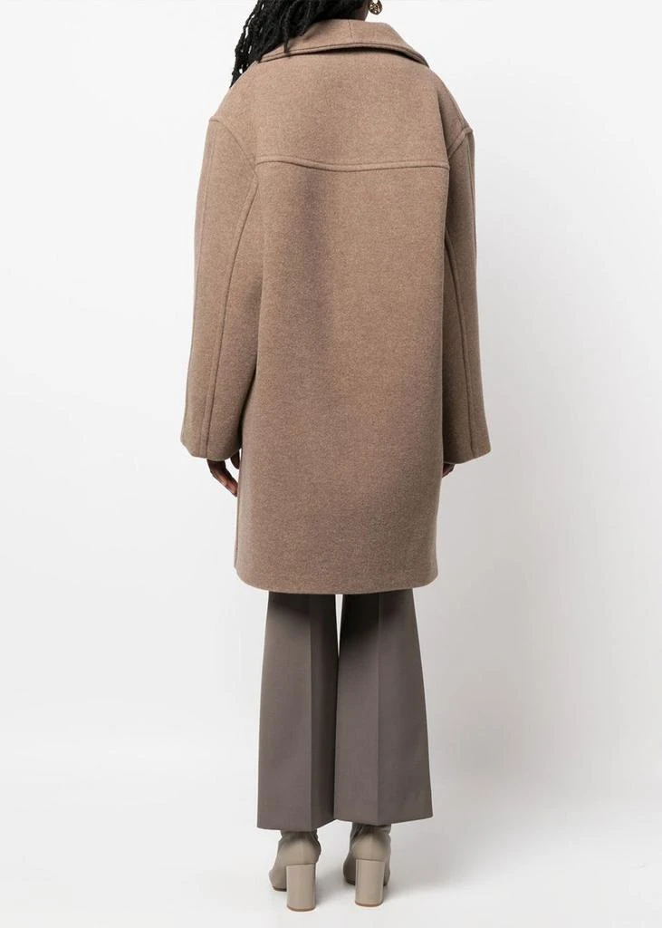 商品Acne Studios|Acne Studios Light Brown Wool Coat,价格¥4791,第3张图片详细描述