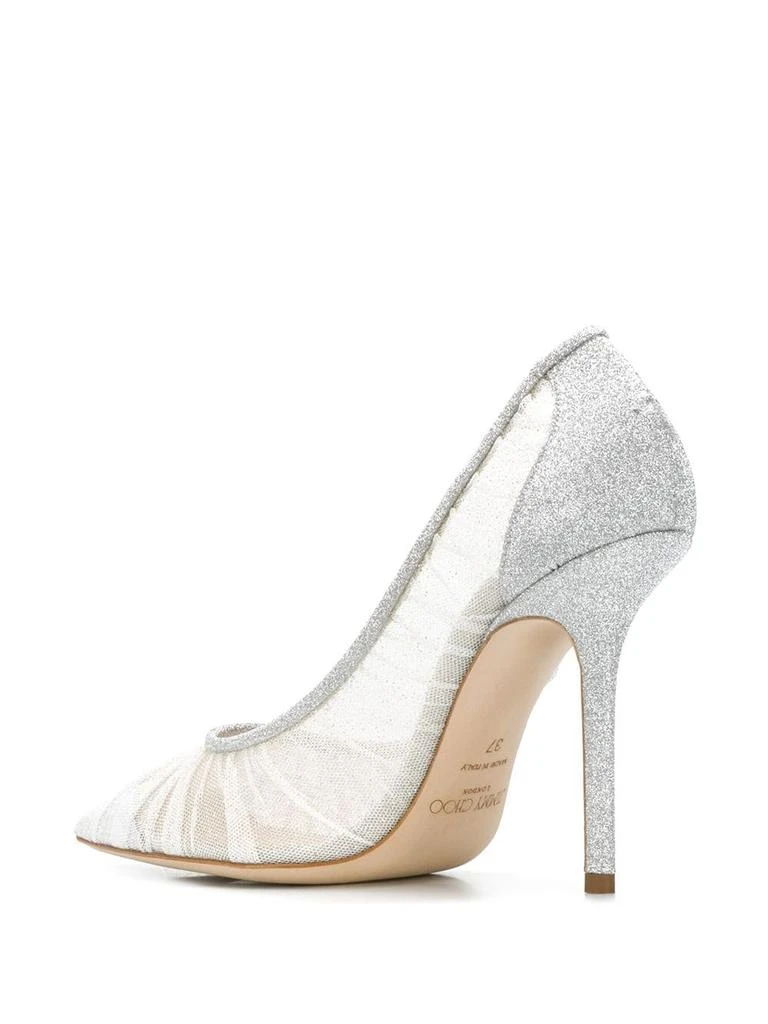 商品Jimmy Choo|Jimmy Choo Women Fine Glitter Fabric W/ Glitter Tulle Pumps,价格¥6070,第4张图片详细描述