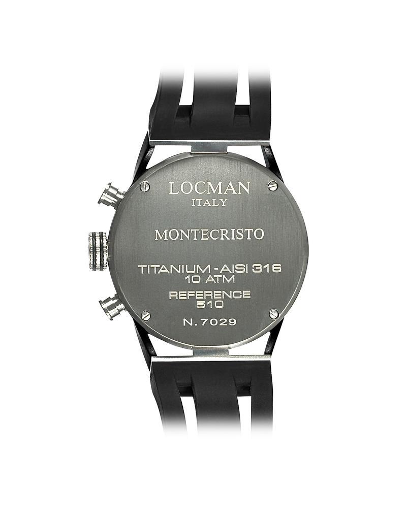商品Locman 洛克曼|Montecristo 不锈钢和钛男士计时手表,价格¥4355,第4张图片详细描述