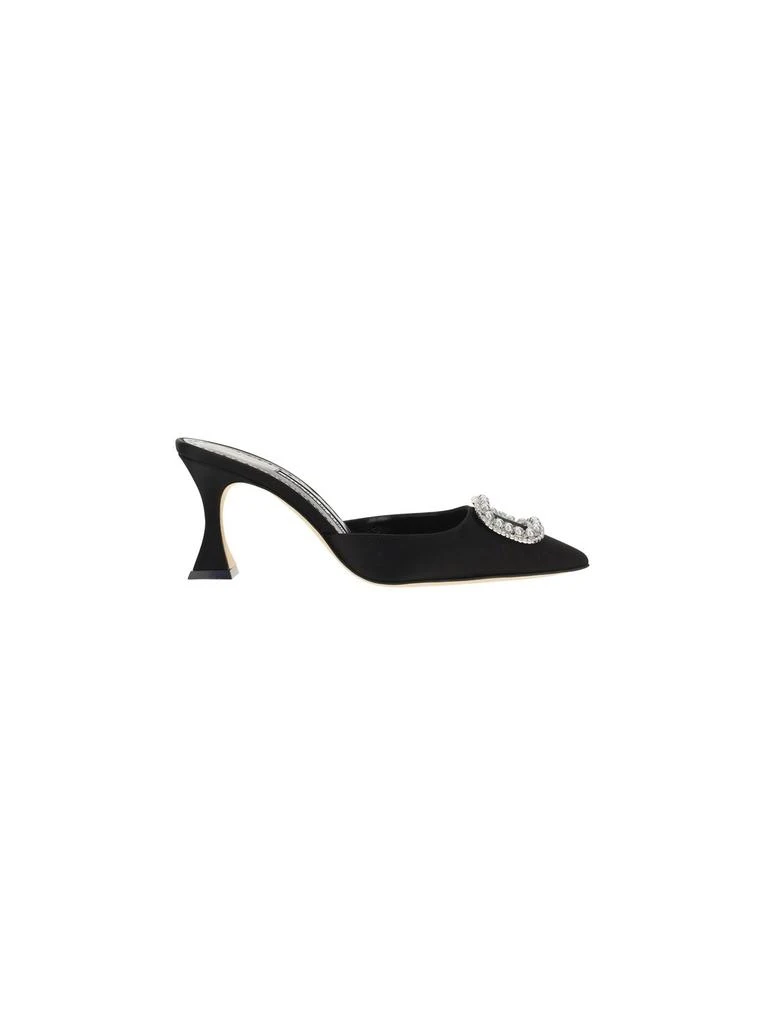 商品Manolo Blahnik|Manolo blahnik women's black other materials sandals,价格¥6352,第1张图片