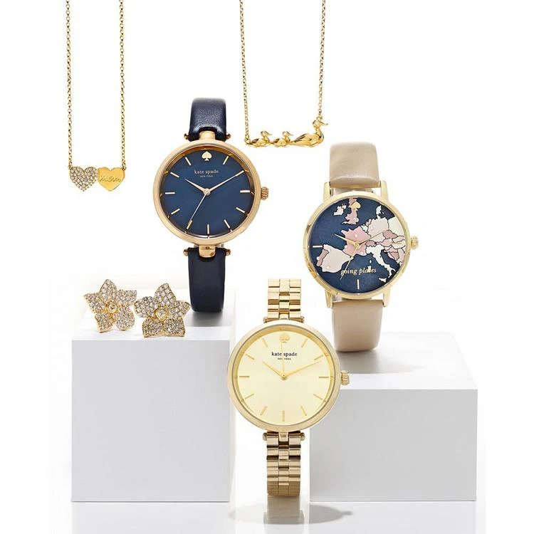 商品Kate Spade|Women's Holland Leather Strap Watch, 34mm,价格¥1310,第3张图片详细描述