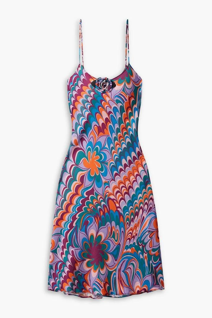 商品Rodarte|Embellished printed woven slip dress,价格¥2872,第1张图片