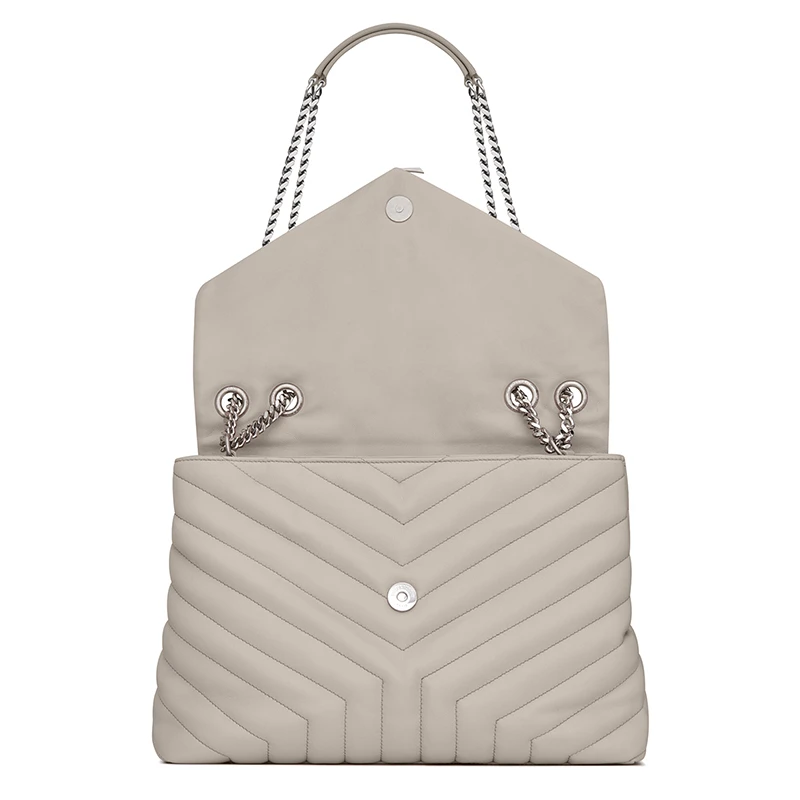 SAINT LAURENT PARIS/圣罗兰 LOULOU TOY系列 经典女士中号复古白小牛皮Y缝ysl银色徽标手提斜�挎单肩包574946DV7269207 商品