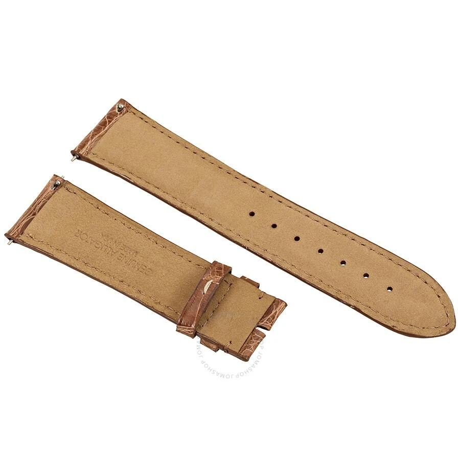 商品Hadley Roma|24 MM Shiny Brown Alligator Leather Strap,价格¥585,第2张图片详细描述