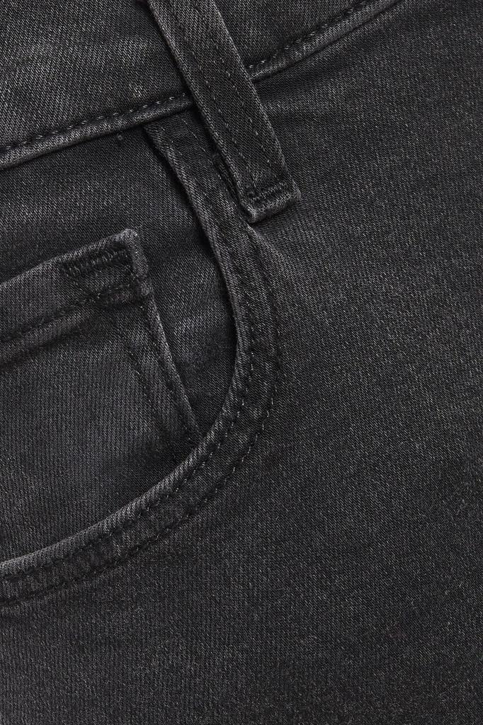 Leenah distressed high-rise skinny jeans商品第2张图片规格展示