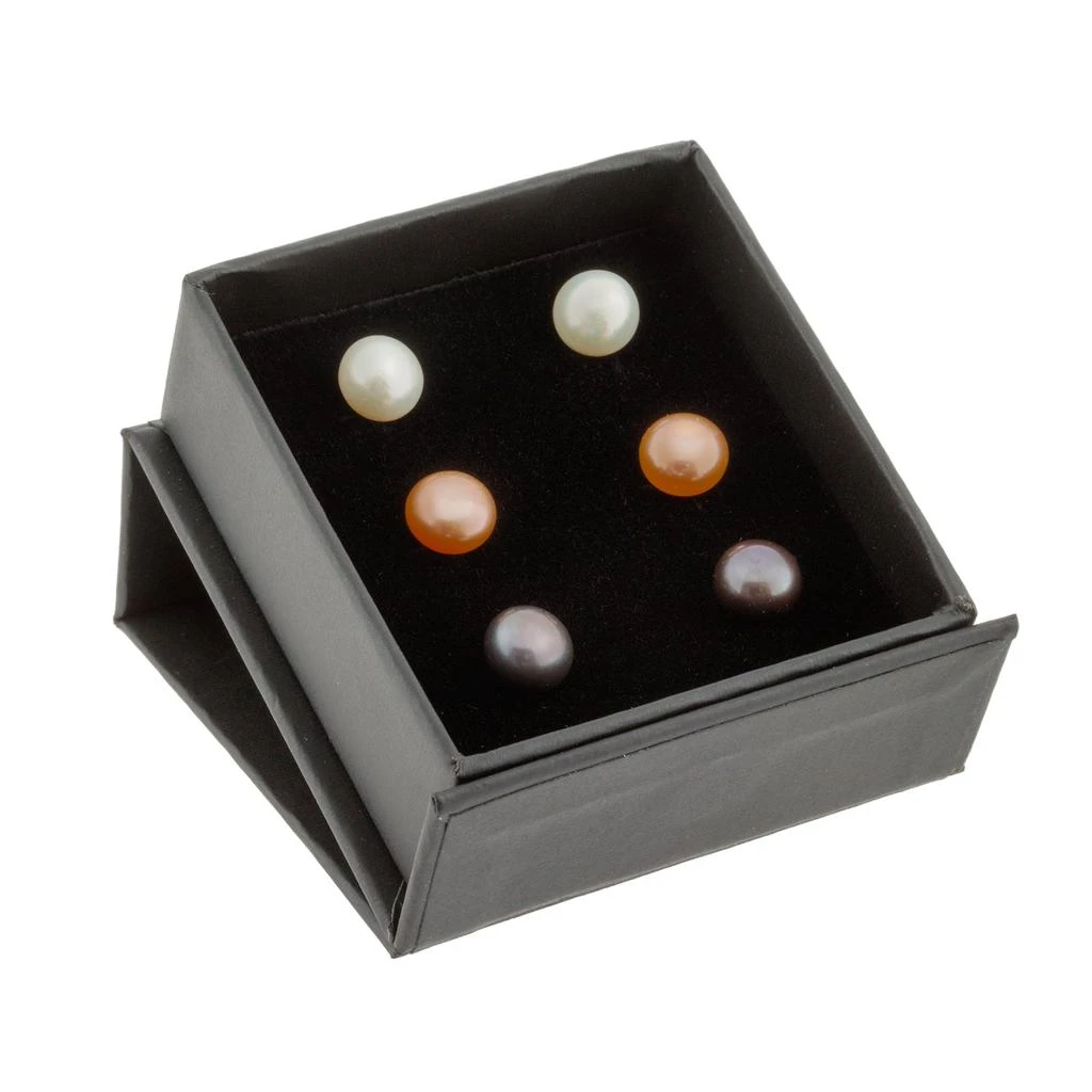 商品Splendid Pearls|14k Gold - 3 Pairs of 7-8mm Freshwater Pearls,价格¥563,第1张图片