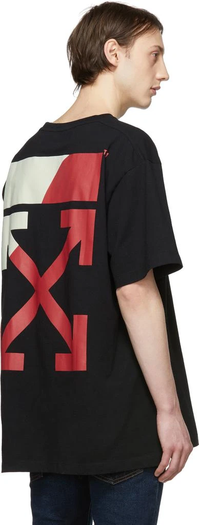 商品Off-White|Black & Red Oversized Split Logo T-Shirt,价格¥1672,第3张图片详细描述