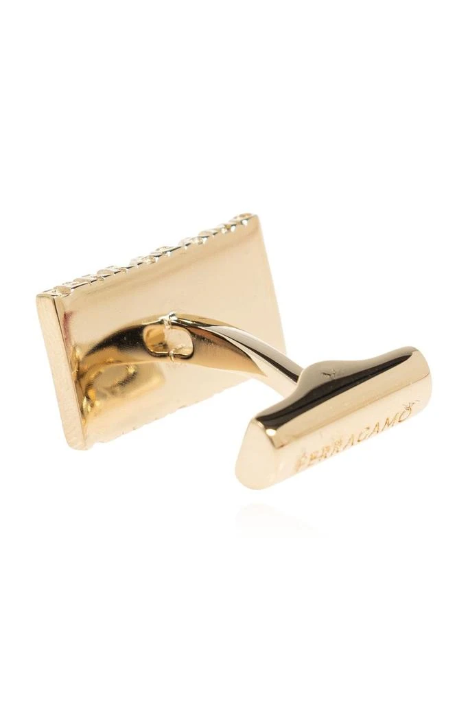 商品Salvatore Ferragamo|Ferragamo Logo Engraved Cufflinks,价格¥1495,第2张图片详细描述