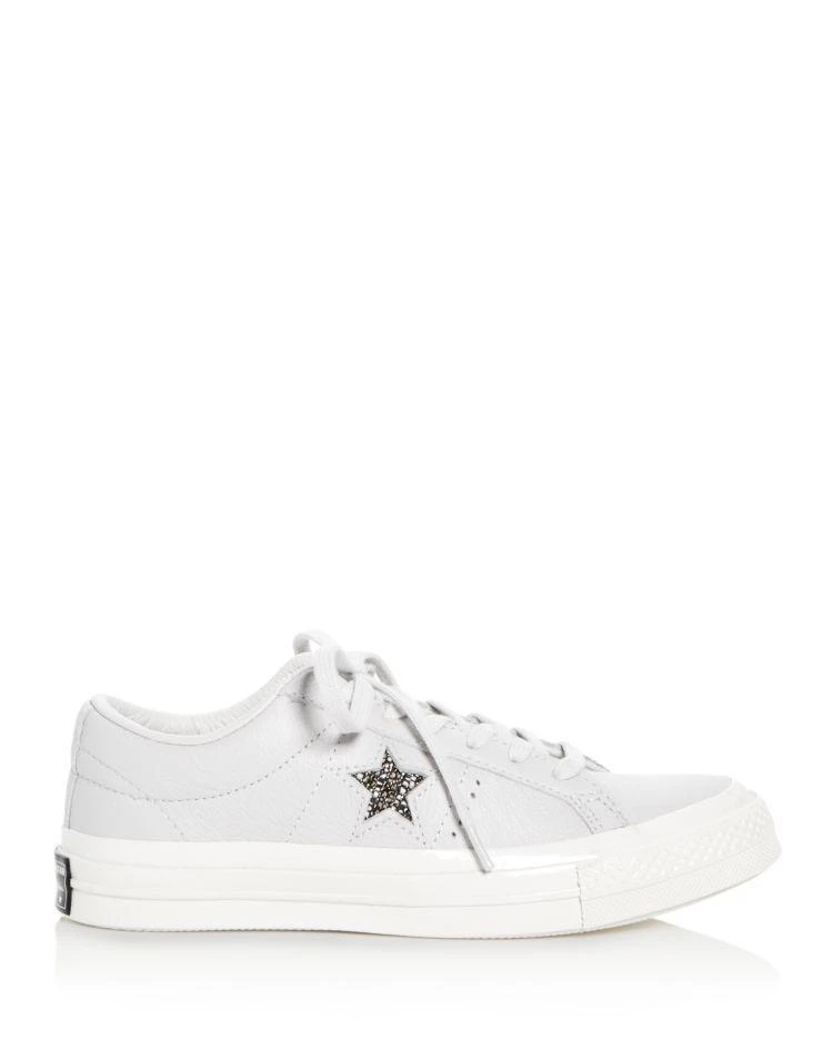 商品Converse|Women's One Star Leather Lace Up Sneakers,价格¥539,第2张图片详细描述