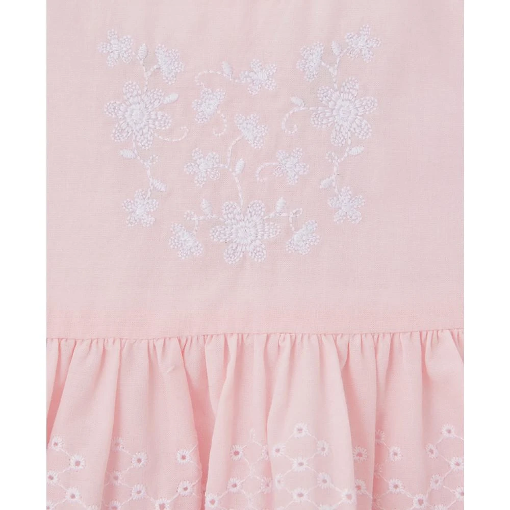 商品Little Me|Baby Girls Daisy Eyelet Top, Leggings, and Headband, 3 Piece Set,价格¥90,第4张图片详细描述