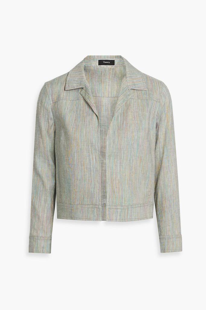 Shrunken Jean linen-blend jacket商品第3张图片规格展示