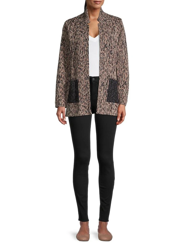 商品NIC+ZOE|Bark Printed Open-Front Blazer,价格¥1321,第2张图片详细描述