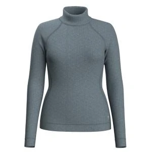 商品SmartWool|Smartwool - Womens Thermal Merino Rib Turtleneck - XL Lead Heather,价格¥886,第1张图片