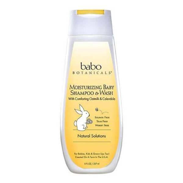 商品Babo Botanicals|Babo Botanicals Moisturizing Baby Shampoo & Wash - Oatmilk & Calendula,价格¥106,第1张图片