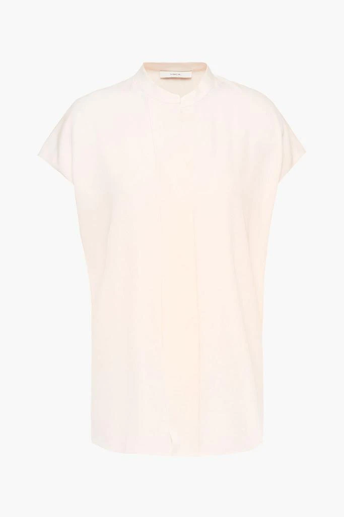 商品Vince|Silk-blend crepe top,价格¥553,第3张图片详细描述