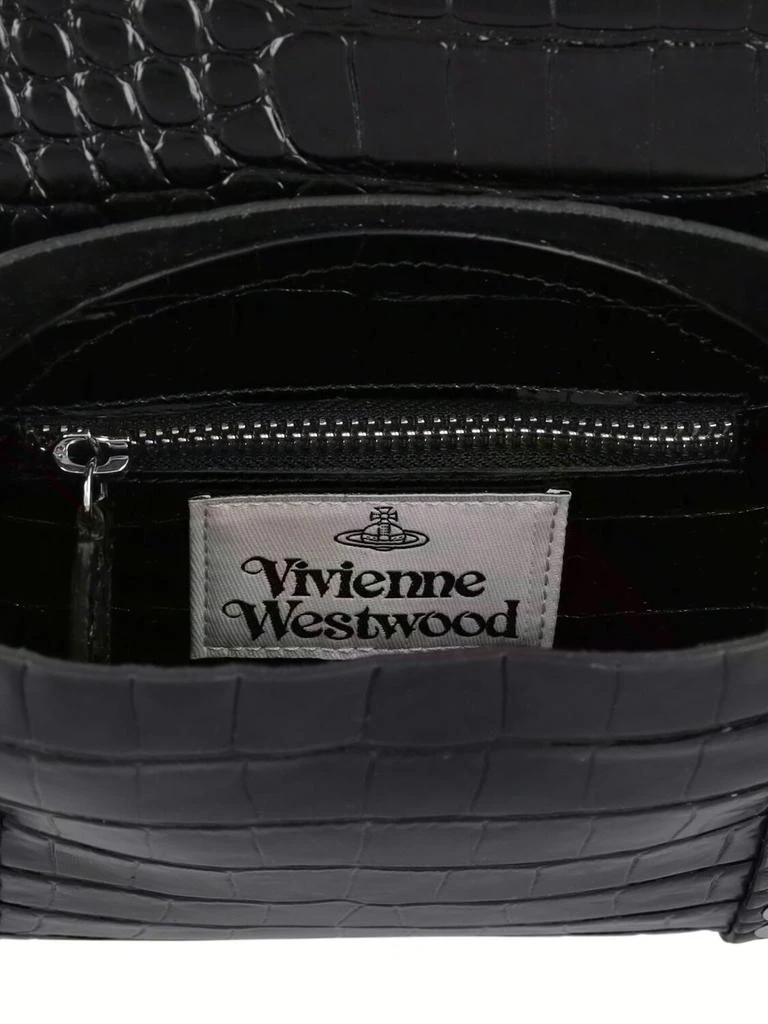 商品Vivienne Westwood|Kim Croc Embossed Leather Crossbody Bag,价格¥5217,第5张图片详细描述