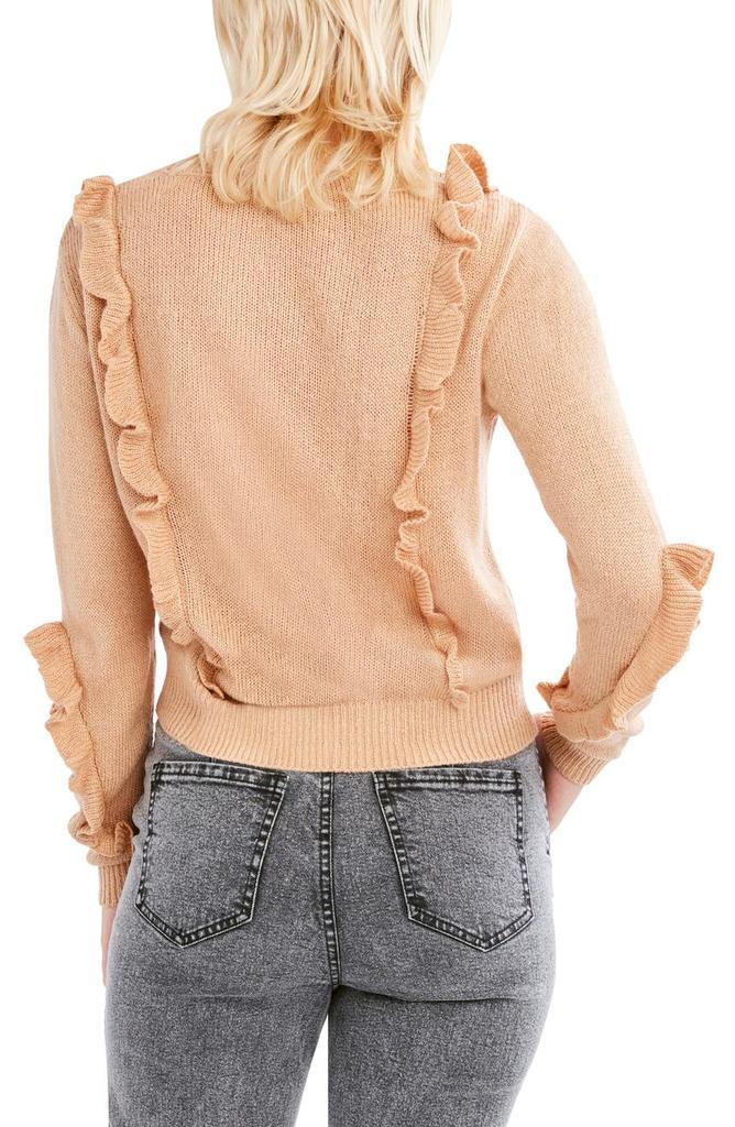 商品BCBG|Ruffle Trim Sweater,价格¥333,第4张图片详细描述