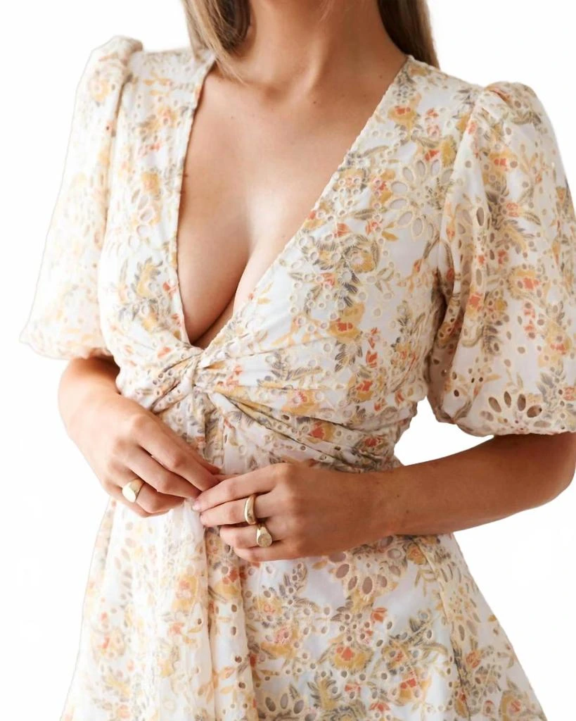 商品Twosisters The Label|Fion Dress In Yellow Floral,价格¥649,第4张图片详细描述