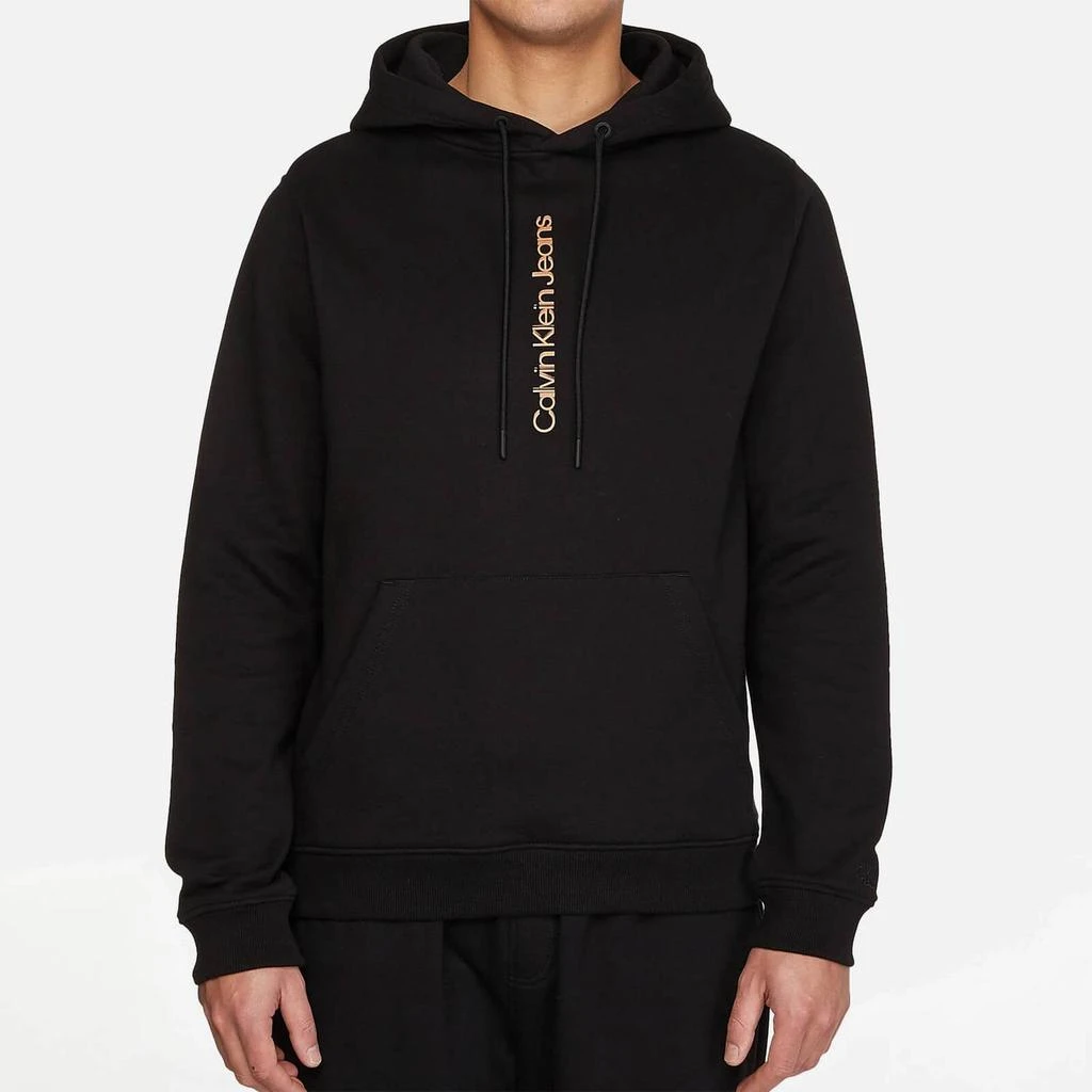 商品Calvin Klein|Calvin Klein Jeans Men's Institutional Hoodie - Black,价格¥416,第1张图片