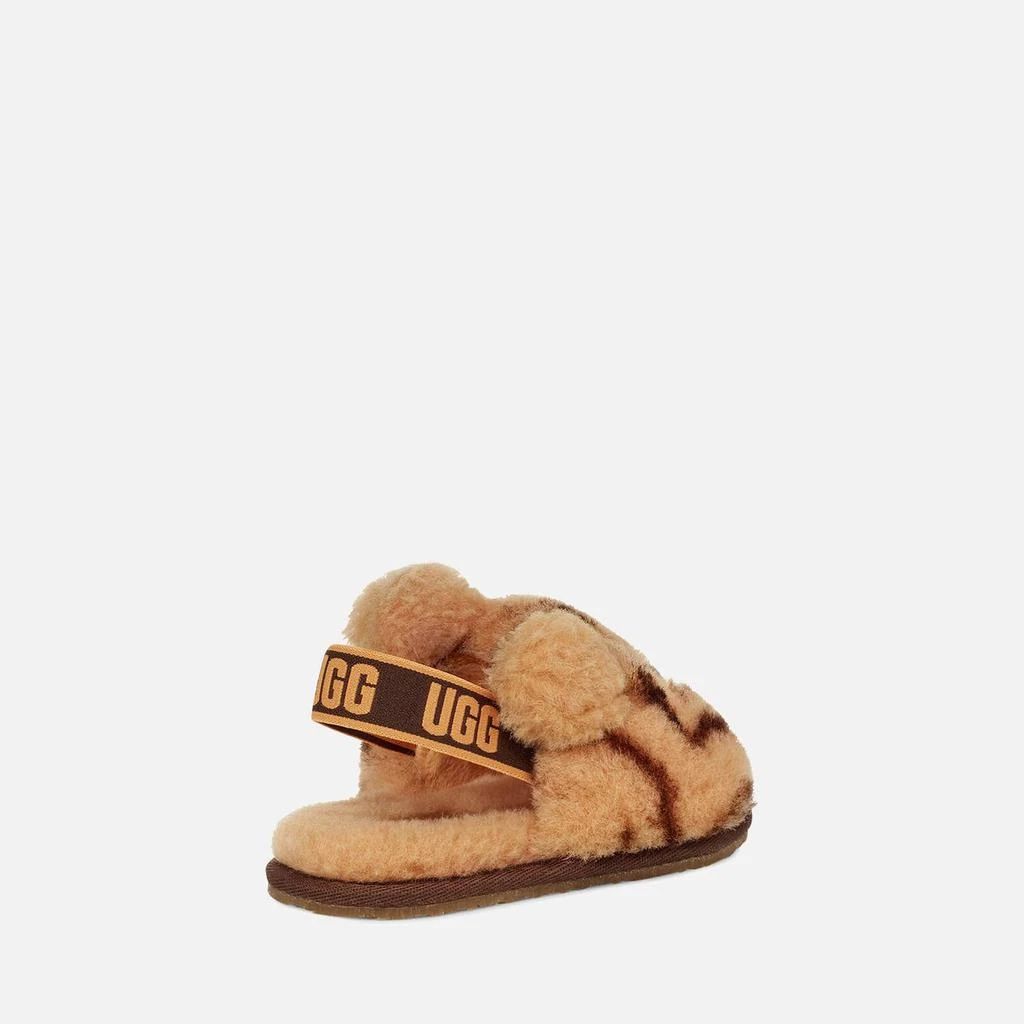 商品UGG|UGG TODDLERS' FLUFF YEAH SLIDE TIGER STUFFIE SLIPPERS - DAISY/DARK EARTH,价格¥236,第4张图片详细描述