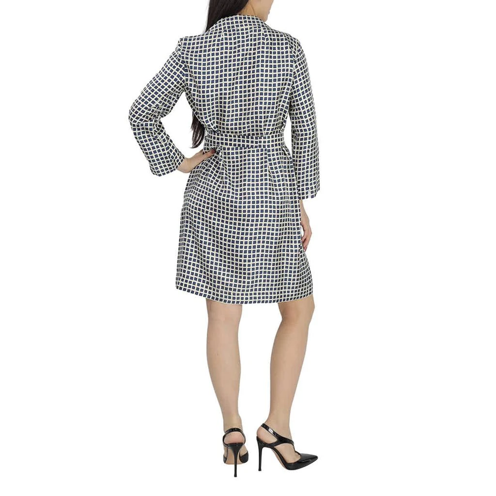商品Max Mara|Ecuador Geometric Print Wrap Silk Dress,价格¥842,第3张图片详细描述