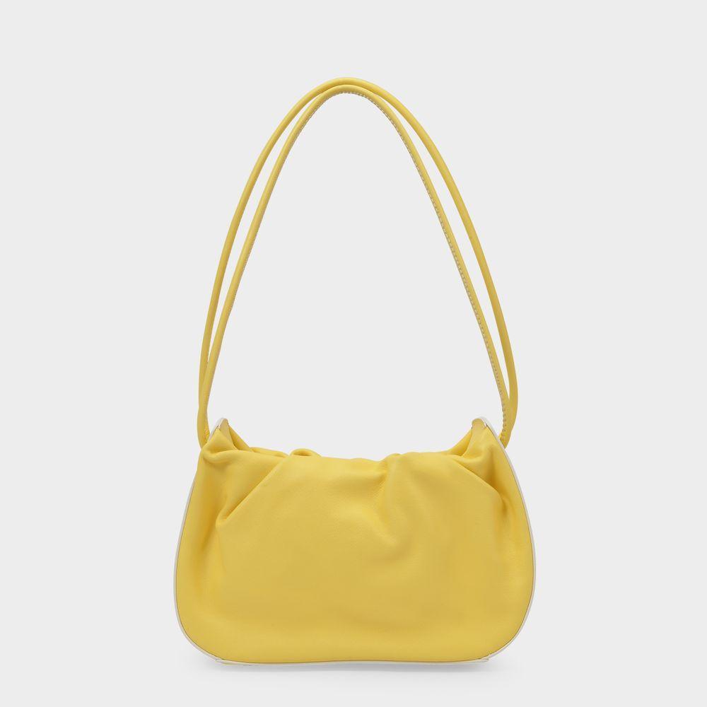 商品Staud|Kiki Bag in Yellow Leather,价格¥2959,第5张图片详细描述