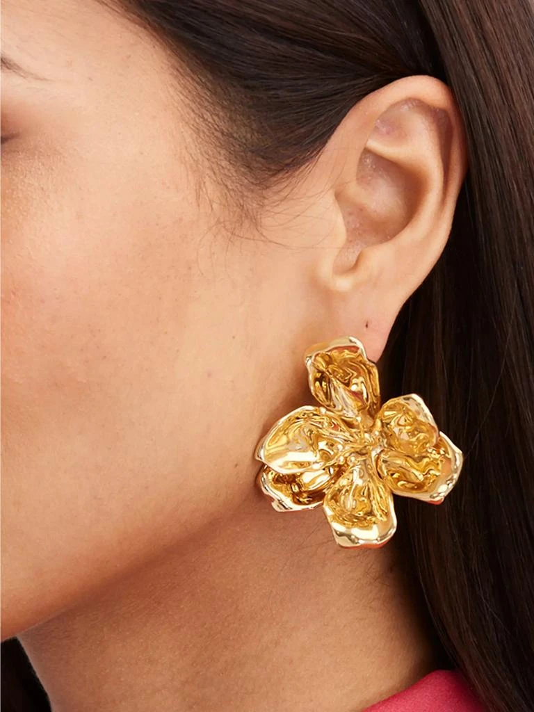 商品Oscar de la Renta|Broken Tulip 14K-Gold-Plated Earrings,价格¥1766,第2张图片详细描述