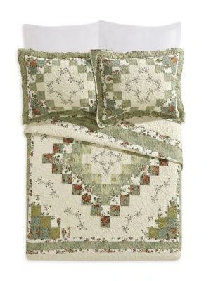 商品Modern Heirloom|Olivia 3-Piece Floral Queen Quilt Set,价格¥833,第3张图片详细描述