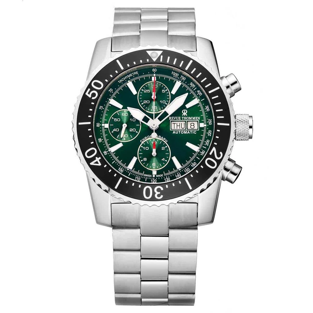 商品Revue Thommen|Diver Chronograph Automatic Green Dial Men's Watch 17030.6122,价格¥7887,第1张图片