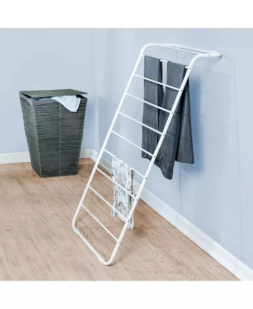 商品Honey Can Do|Leaning Clothes Drying Rack, White,价格¥446,第5张图片详细描述